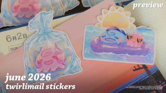 💌 twirlimail - sticker club ✨