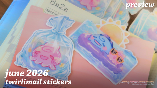 💌 twirlimail - sticker club ✨